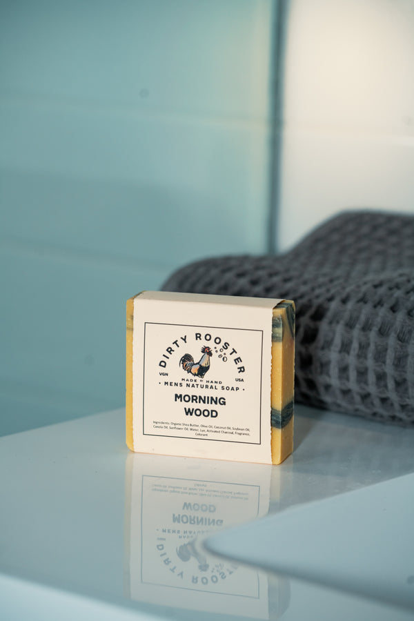 Morning Wood Natural Soap, Front Label