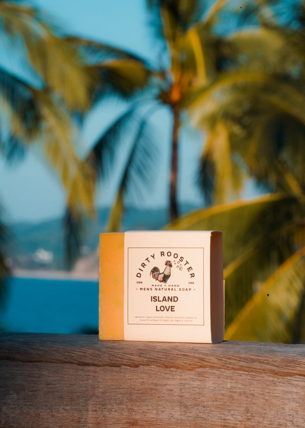 Island Love Natural Soap, Front Label