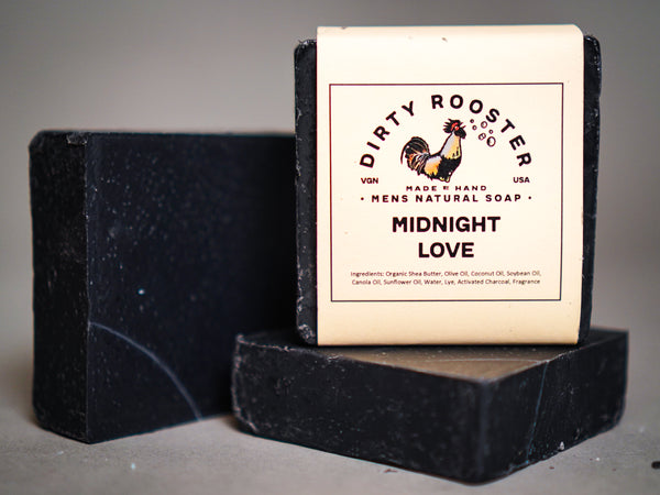 Midnight Love Natural Soap, Front Label