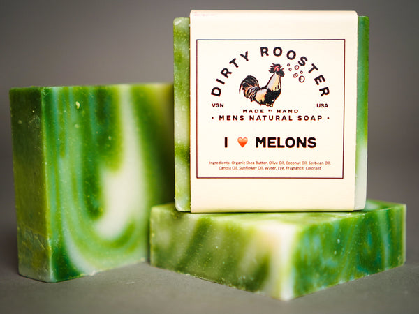 I Heart Melons Natural Soap, Front Label