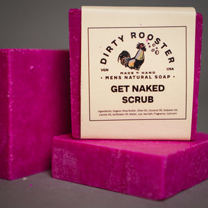 Get Naked Scrub Natural Soap, Front Label