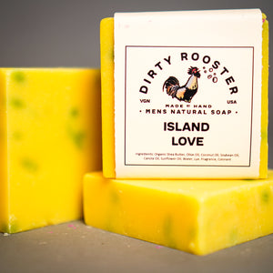 Island Love Natural Soap, Front Label